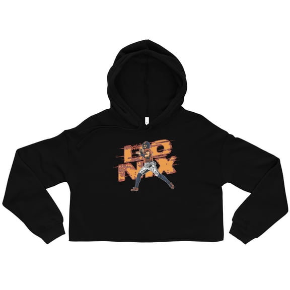Bo Nix "Illustration" Cropped Hoodie (S)
