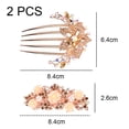 thumbnail image 2 of Peineta para el pelo de novia, accesorios para el cabello de novia de cristal, pieza para el cabello para mujeres y niñas, regalo navideño para mujeres, 2 of 6