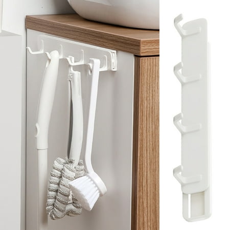 

Cheers.US Modern Coat Rack Wall Mount with 4 Hooks Plastic Wall Coat Rack for Hanging Coat Jacket Backpack Hat Wall Coat Hook Perfect Touch for Your Entryway Kitchen Bedroom