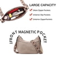 thumbnail image 5 of FALAN MULE Small Crossbody Bags for Women Leather Triple Zip Shoulder Handbag with Adjustable Shoulder Strap, 5 of 6