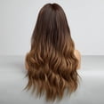 thumbnail image 5 of Ombre Long Wavy Wigs for Women Long Curly Synthetic wig Middle Part Natural Looking Heat Resistant Fiber Wigs Hair Replacement Cosplay Wigs for Girls A10, 5 of 6