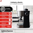 thumbnail image 2 of Cafetera Espresso Bogner Capuccino 4 Tazas Acero Inoxidable Moderno, 2 of 9