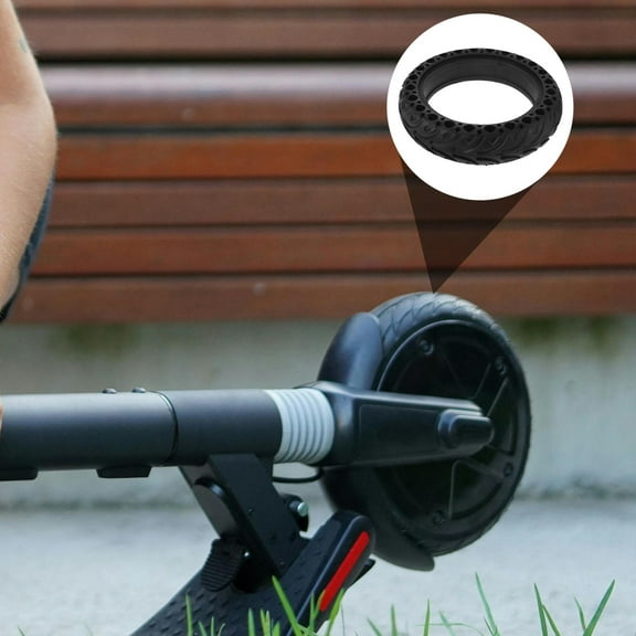 Masteelf Solid Tire Replacement For Electric Scooter 8 Inch Rubber Front Rear Tire Scooter Wheels Replacement Explosion Proof Solid Tire