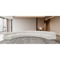 thumbnail image 2 of Meridian Furniture Bale 202" Cream Chenille Fabric 5 pc. Modular Sectional, 2 of 12