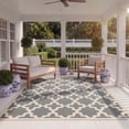 thumbnail image 4 of SAFAVIEH Courtyard Amanda Geometric Indoor/Outdoor Area Rug, Anthracite/Beige, 2' x 3'7", 4 of 11
