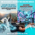 thumbnail image 4 of Virtual Reality VR Glasses with a Watch, Dual-Purpose, High-Tech Design, Enhances Game Console Experience, Immersive, Compatible with Various Phone Sizes, Great Gift Choice, 4 of 12