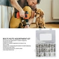 thumbnail image 3 of Kit d'Assortiment d'Écrous, 520Pcs Facile à Installer Kit d'Assortiment d'Écrous Métriques avec Rondelles Plates pour un Meilleur Serrage, 3 of 8