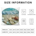thumbnail image 5 of Autua Starfish Shells Water Sand Graphic Decorative Throw Pillow Cover for Home - Soft and Durable Pillow Covers 1PC 22x22in, 5 of 5