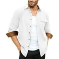 thumbnail image 7 of Youclos Men's Flannel Buffalo Shirt with Pocket Casual Button Down Shirts Regular Fit, 7 of 7