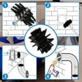 thumbnail image 2 of Ensemble de Nettoyage pour Évent de Sécheuse 12 Pieds, Ensemble Flexible de Nettoyage de Conduits Secs à 9 Tiges Brosse de Ramonage avec Brosse à Charpie pour Sécheuse, 2 of 5