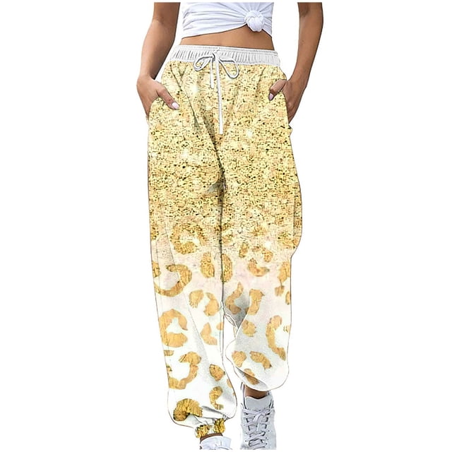 Birdeem Women Fashion Color Blocked Printed Drawstring Pants