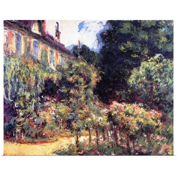 Great BIG Canvas | Rolled Claude Monet Poster Print entitled Giverny, the house from the garden, 1913