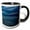 Black/White, variant on 3drose, Salton Sea, Imperial Valley, California 2., 11oz Two-tone Yellow Mug