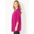 thumbnail image 3 of Catherines Women's Plus Size Shadow Stripe Cardigan, 3 of 6