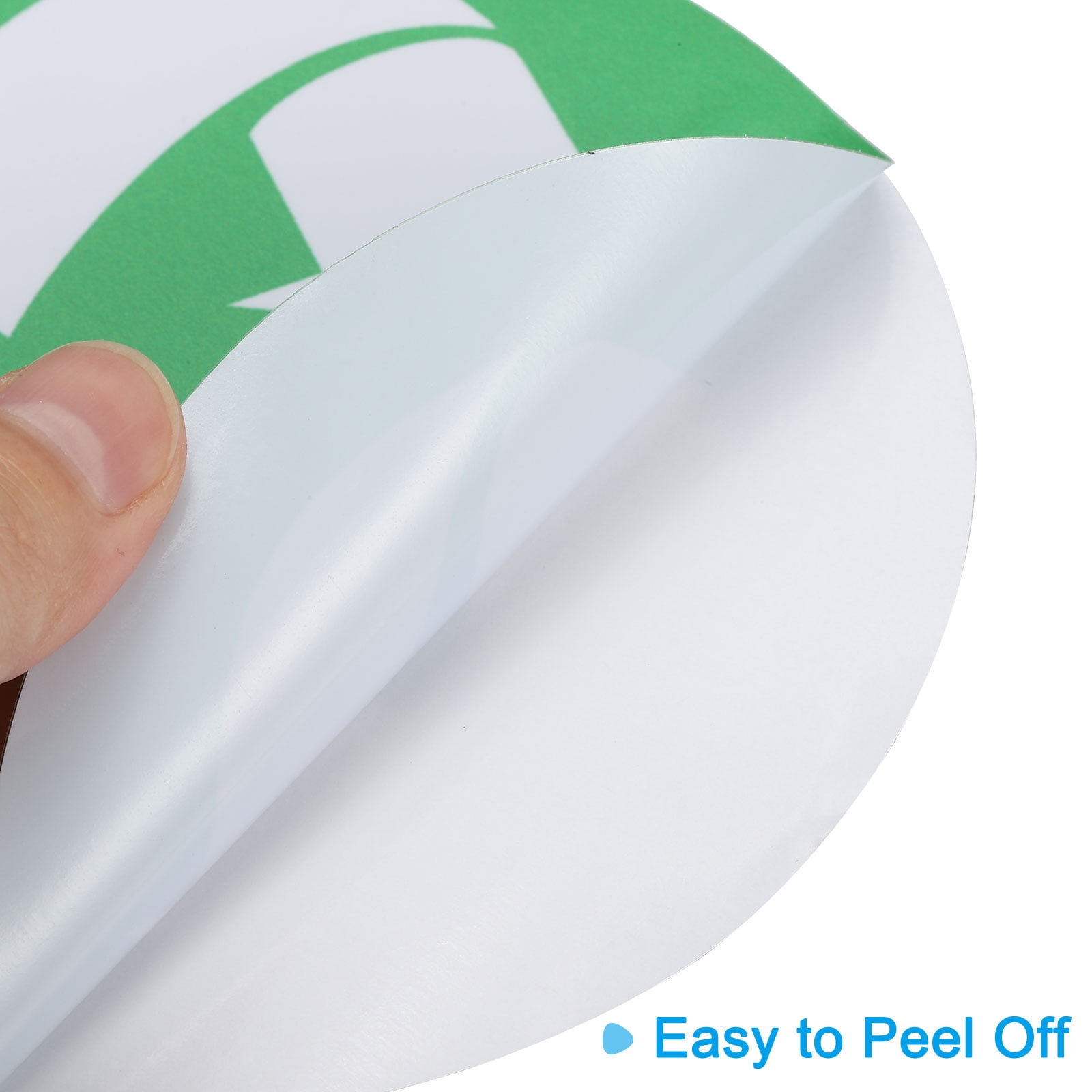 Unique Bargains Recycle Trash Sticker Bin Labels Self-Adhesive Garbage Sign Decals White