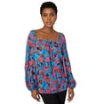 thumbnail image 1 of Principles - Blusa Impresa para Mujer (Azul, Rosa), 1 of 4