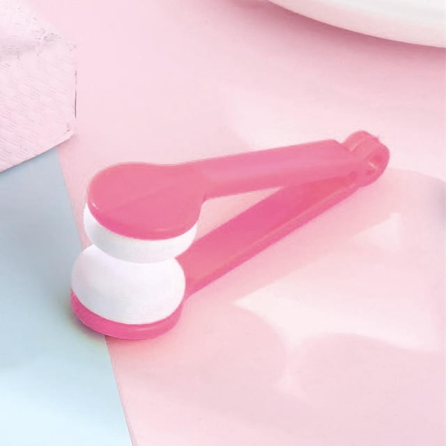Mini cepillo para anteojos de dos lados Toallitas para anteojos Frotador para limpieza de anteojos rojo Ndcxsfigh Libre de BPA