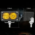 thumbnail image 2 of LED Pods Amber, 2Pcs 40W 3 Inch Driving Light Pod Yellow Off Road Bumper Lights Super Bright LED Work Light Cube Waterproof Combo Fog Light for Truck ATV UTV SUV Motorcycle Boat, 2 of 7