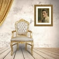 thumbnail image 3 of Hans Brühlmann 20x23 Gold Ornate Framed and Double Matted Museum Art Print Titled - Self-Portrait with Palette (1908-1909), 3 of 4
