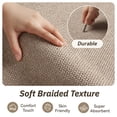 thumbnail image 3 of FEELHOME Door Mats for Inside 17"x30" Non Slip Rubber Welcome Mat for Inside Low-Profile Dirt Trapper Indoor Door Mats for Entryway Absorbent Washable Entry Rug Floor Mats Natural Texture Beige, 3 of 7