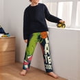 thumbnail image 5 of Xecao Dinosaur Basketball Player Print Teenagers' Pajama Pants Long Sleep Pants Soft Elastic Waist Pajama Bottoms Elastic waist with 2 Pockets 5-16 Years-XS(5-6), 5 of 6