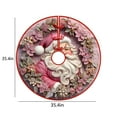 thumbnail image 2 of Christmas Clearance! Meitianfacai Pink Christmas Tree Skirt 36 Inch Pink Christmas Decorations Merry Christmas Santa Tree Skirt Mat Christmas Tree Decorations for Xmas Holiday Party Indoor Outdoor, 2 of 7