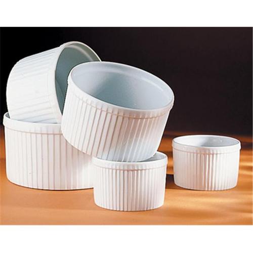 Pillivuyt Porcelain Classic Pleated Souffle Dish 3.75Cup, 61/2Inch
