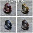 thumbnail image 5 of Party Accessories Gift for Women Men New Trendy Retro Sandalwood Ebony Natural Wood Ring Blood Sandalwood Ebony Finger Ring STYLE A-19MM, 5 of 7