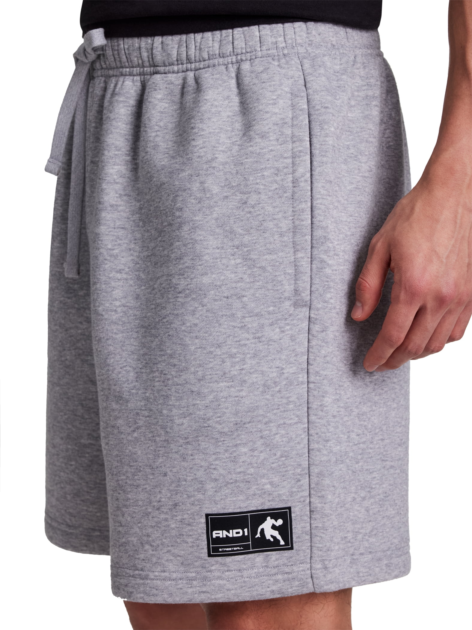 AND1 Men's and Big Men's Free Throw Short, 8" inseam, Sizes XS-5XL