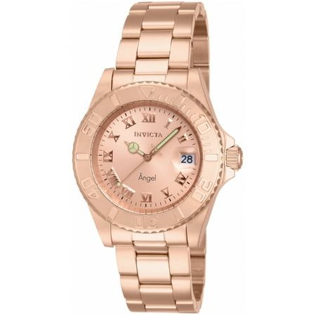 Invicta Women's Angel 18K Rose Gold Plated Rose-Tone Dial