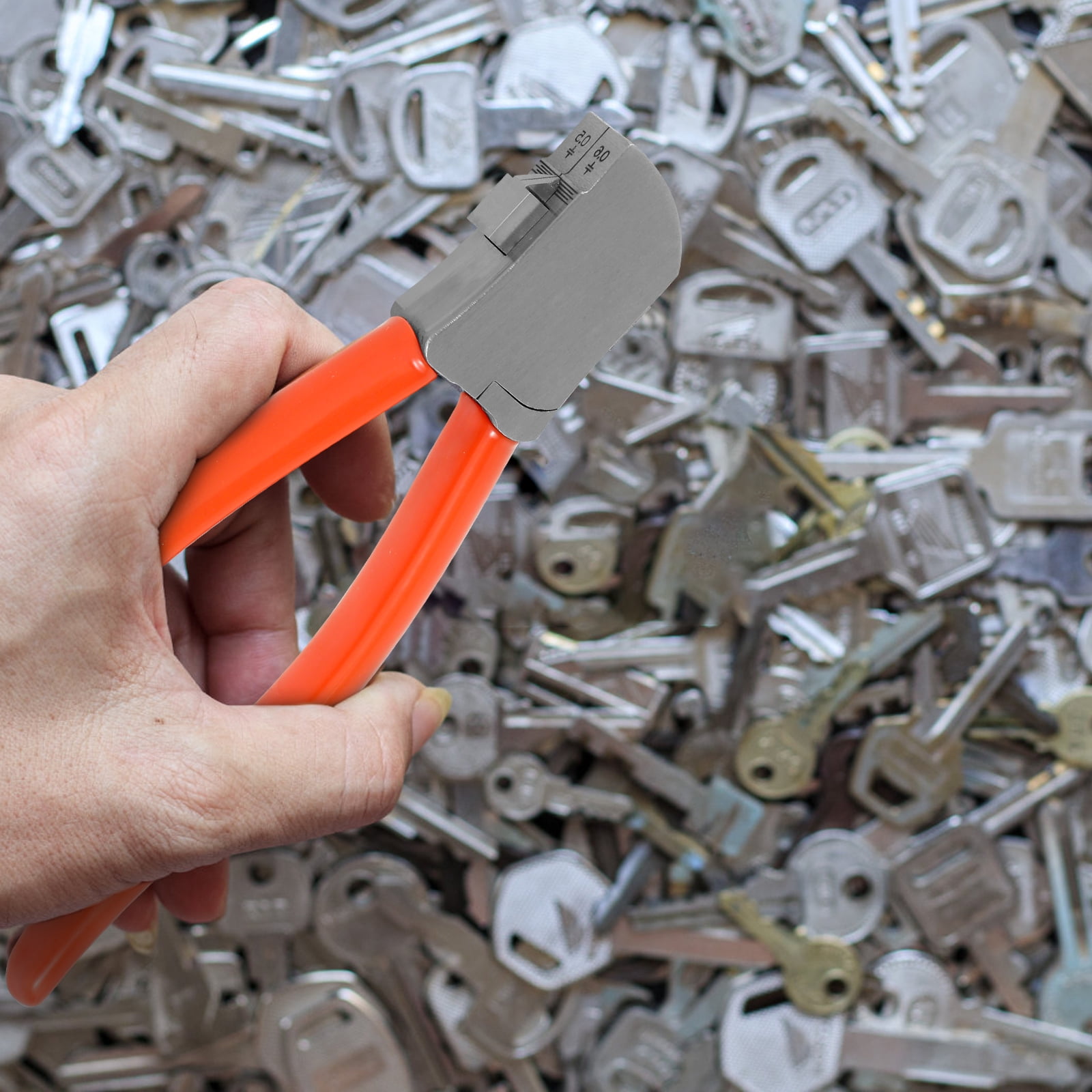 AEVXKHI Hard Alloy Steel Key Cutter Machine, Practical Key Cutter Tool, Multifunctional Key Cutting Pliers for Vehicles Cars Doors Key