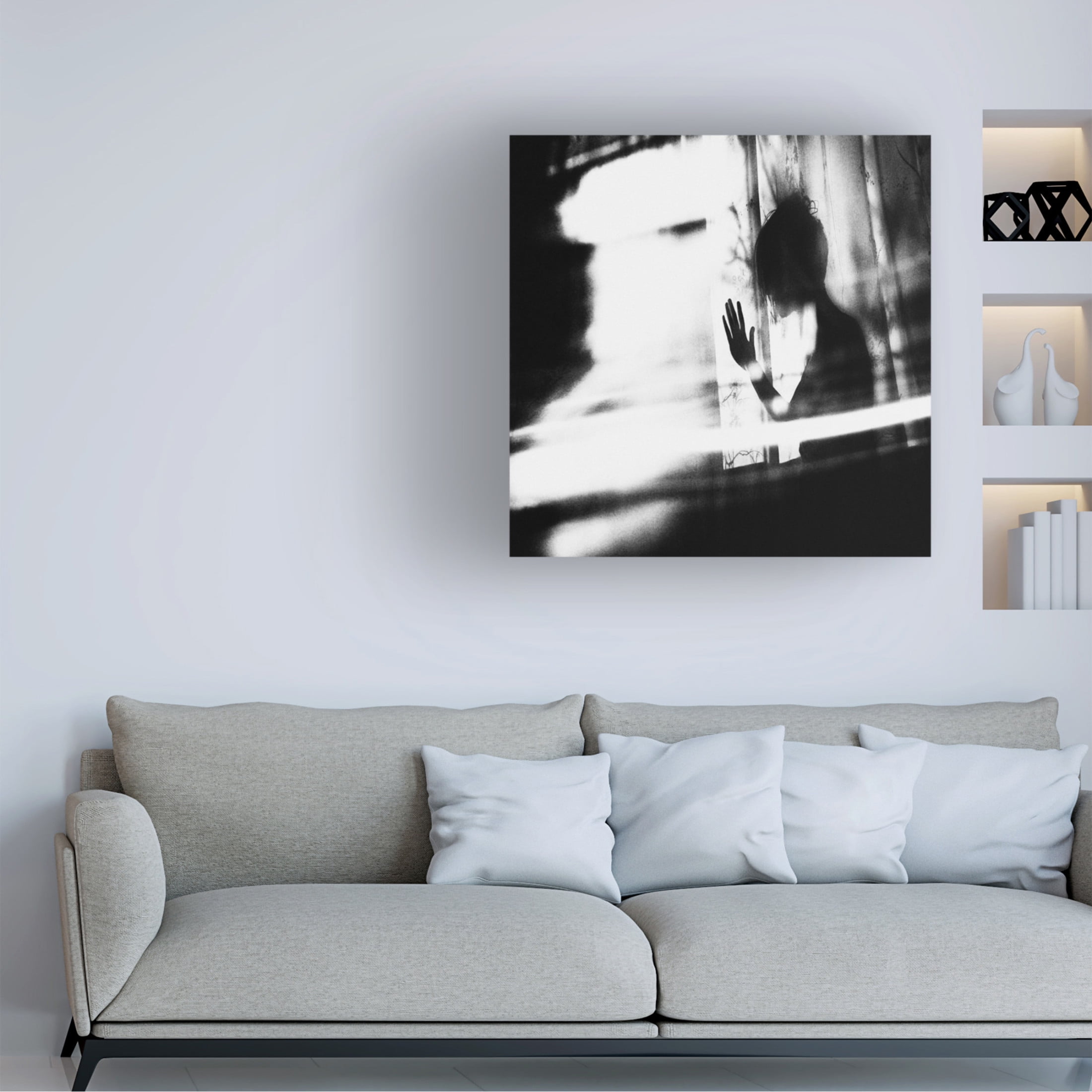 Canvas Wall Art - Inga Ivanova 'Outside' Wall Art for Living Room, Bedroom, or Office D?cor by Trademark Fine Art - 18 x 18 Inches