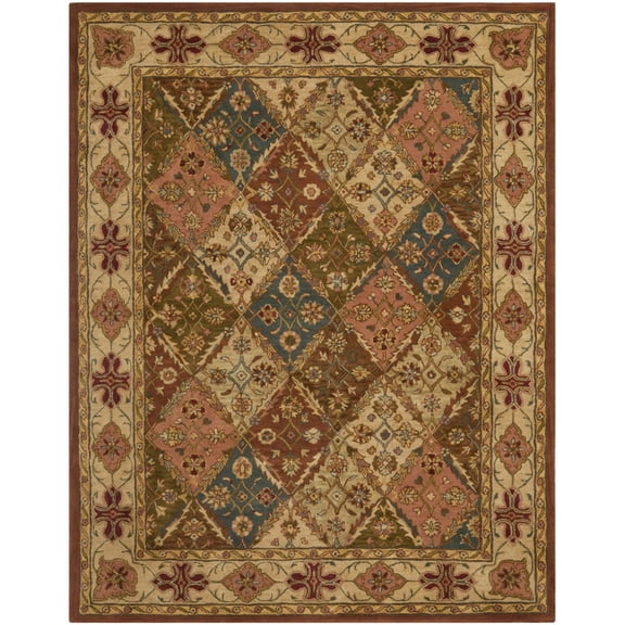 SAFAVIEH Heritage Abbey Traditional Wool Area Rug, Beige, 11' x 17'