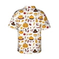 thumbnail image 3 of Daiia Thanksgiving Hawaiian Shirt for Men Gentle Cotton Regular Short Sleeve Casual-Small, 3 of 9