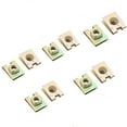 thumbnail image 2 of Copper Tone Metal Spring U-Type Plate Nut Speed Clips M6 For Car Panel Defense, 2 of 5