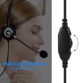 thumbnail image 4 of Auriculares Del Centro De Llamadas, Cancelación De Ruido Cómodo Con Auriculares Telefónicos, Comunicación Estable Y Suave Para El Centro De Llamadas De La Computadora Portátil, 4 of 7
