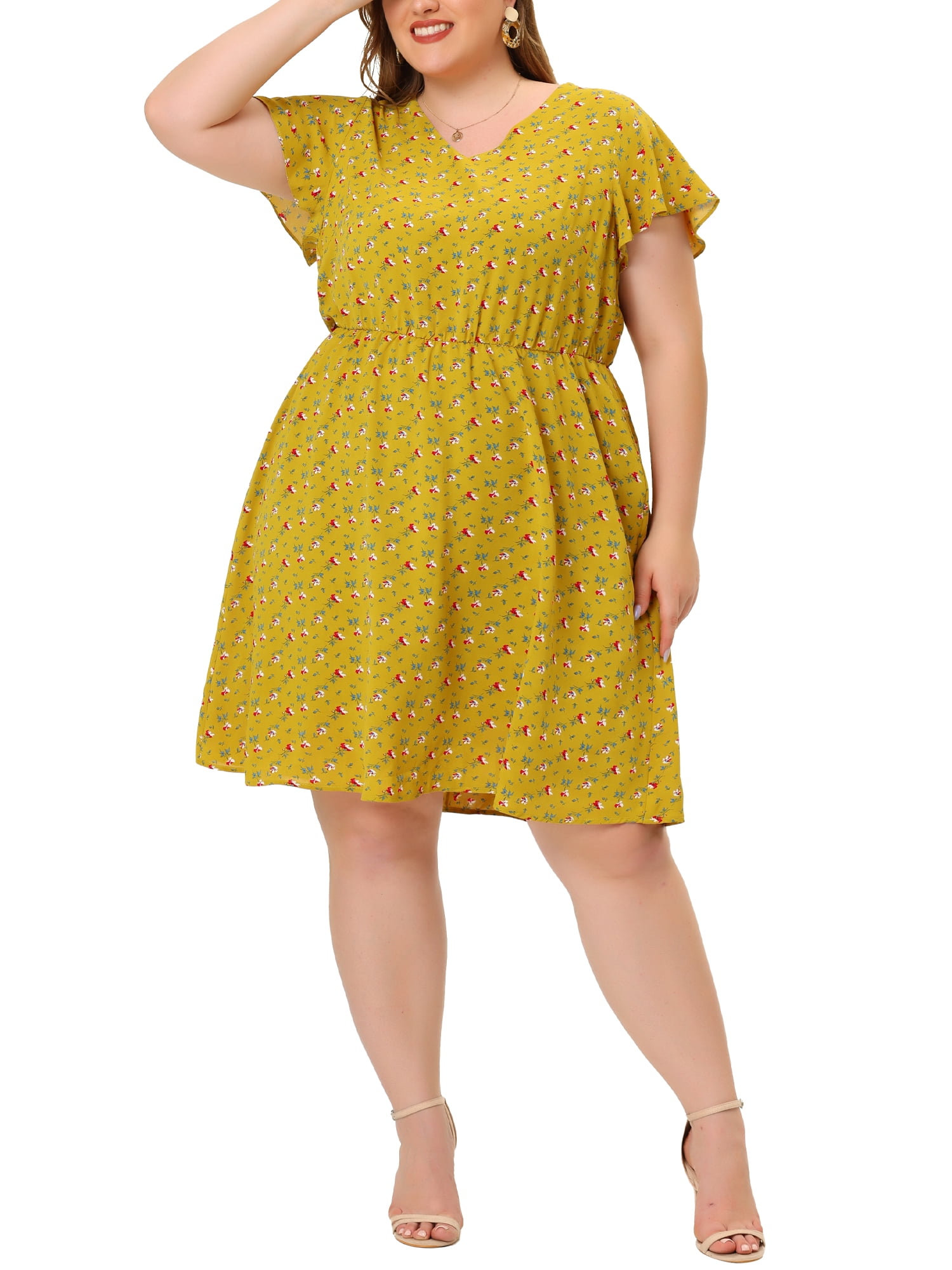 Agnes Orinda Women's Plus Size Summer V 