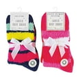 thumbnail image 2 of 4 Pairs Womens Bed Socks with Grips | Sock Snob | Thermal Anti Slip Cosy Fluffy Slipper Socks, 2 of 2