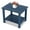 Blue, variant on Stoog Outdoor Patio Rectangular Side Table, 2-Tier End Table for Adirondack Chair, Backyard, Garden, Pool, Lawn, Beach, Black
