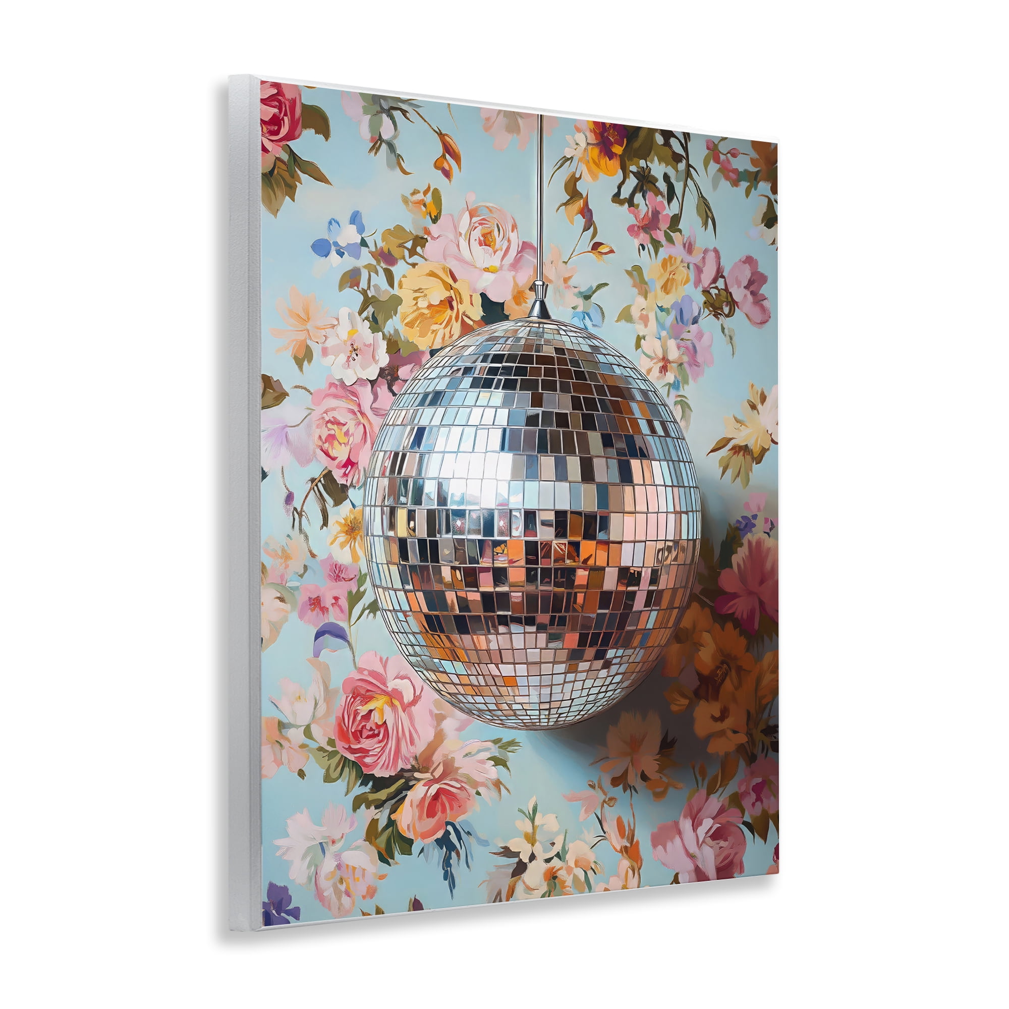 Stupell Industries Floral Disco Ball Reflection Wall Plaque Art, design by LSR Design Studio