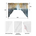thumbnail image 5 of Tree Oil Painting Swag Valances for Windows, Small Curtains Drapes, Impressionist Style Falling Leaves Kitchen Window Curtains Over Sink Window Treatment Valance for Bedroom/Bathroom 56"x36", 5 of 5