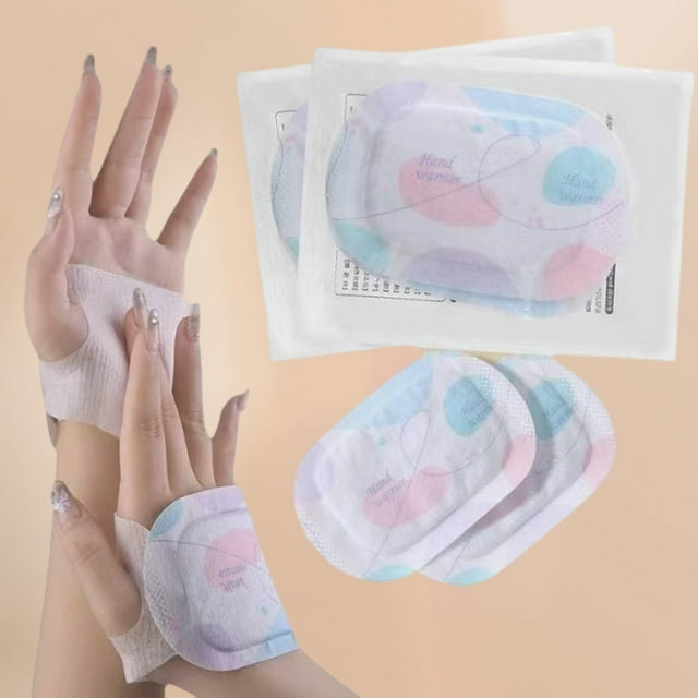Fridja Summer Savings Wearable Hand Warmer Self Heating 2 Piece Set Warm and Cold Proof Hand and Foot Cold Steam Disposable Hand Warmer Patch Birthday Gift