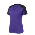 thumbnail image 5 of Sport-Tek Ladies PosiChargeCompetitor Sleeve-Blocked V-Neck Tee, 5 of 6