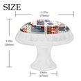 thumbnail image 3 of 4 Pcs Bohemian Patchwork Knobs for Kitchen Cabinet Cupboard Dresser Bookcase Drawer Pulls Handles Round Home Decor, 3 of 5