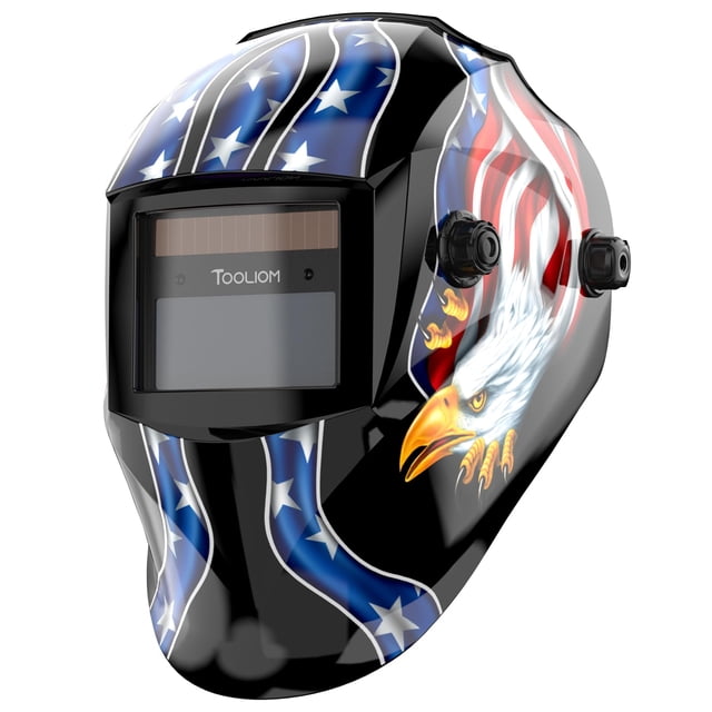 Casco de soldadura TOOLIOM TL-EF9242B con oscurecimiento automático con energía solar