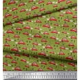 thumbnail image 2 of Soimoi Polyester Crepe Fabric Car & Owl Cartoon Print Fabric by The Yard 52 Inch Wide, 2 of 3