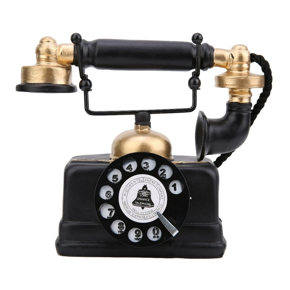 HLONK Téléphone Filaire Vintage à Cadran Rotatif