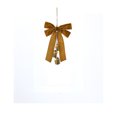 thumbnail image 6 of Hanging Ornament 12 Inch Vintage Bow with Gold Bells for Christmas Tree Door Wall Mantel Holiday Party Decor, 6 of 6