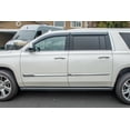 thumbnail image 3 of Extreme Online Store Replacement For 2015-2020 Chevrolet Suburban | Cadillac Yukon XL | Cadillac Escalade ESV Models EOS Visors 3D Wavy Style SMOKE TINTED Side Vents Rain Guard Window Deflectors, 3 of 12