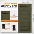 thumbnail image 4 of Portable Camping Cot Mattress 80 x 36 Inches Sleeping Mat with Waterproof Anti-Slip Bottom Floor Mattress Easy to Carry for Guest Tent Lawn Yard Camping Cot Easy to Store, 4 of 8